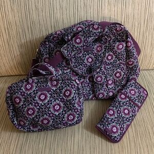 RARE Vera Bradley Weekender 3-piece SET!